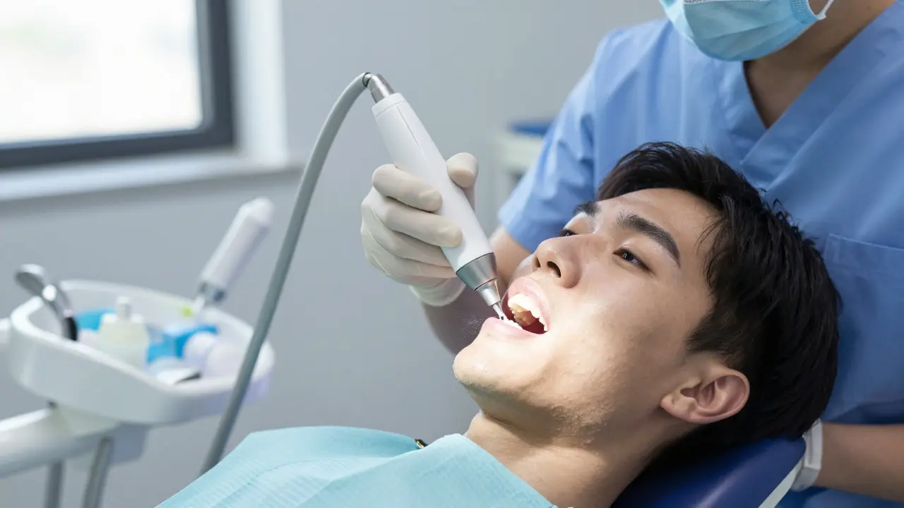 Pískování zubů: Jak to funguje a proč to dentista dělá?