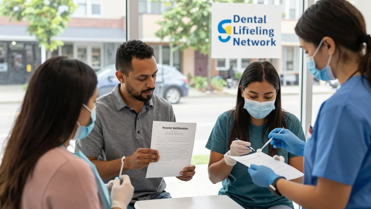 Patients receiving free dental care at a community clinic in the U.S.