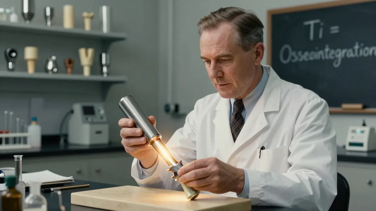 Švédský vědec objevuje osteointegraci titanového válce v kosti krys