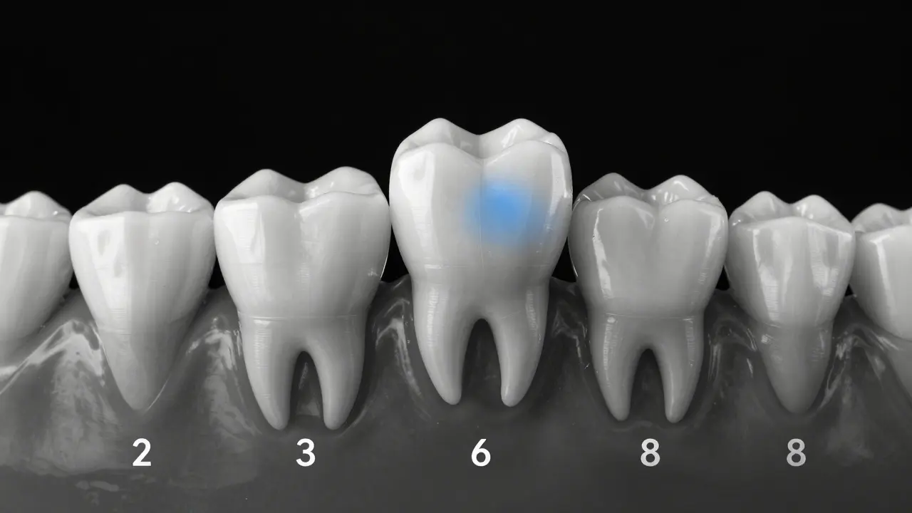 Timeline showing the lifespan and repair stages of a composite dental filling.