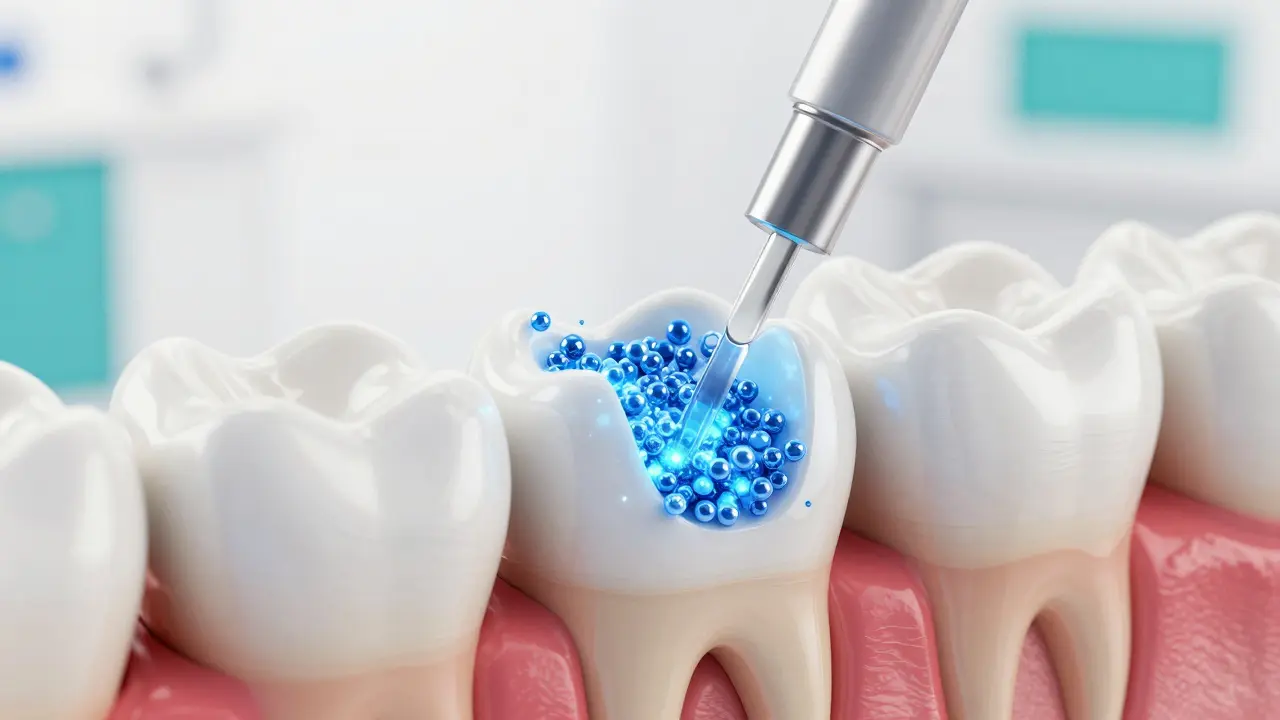 Skloionomerní výplň: Vše, co potřebujete vědět o moderních plombách