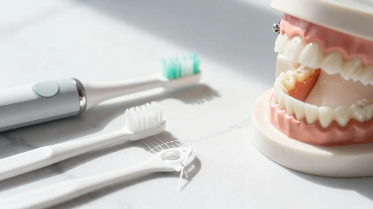 Hygienické pomůcky pro péči o zubní náhrady